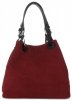 Kožené kabelka shopper bag Vittoria Gotti bordová V90047CH